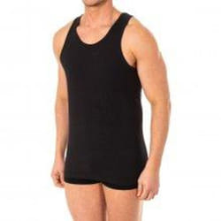 Camiseta Tirante Ancho Y Cuello Redondo Para Hombre A0dgn - black, XXL