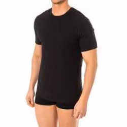 Camiseta Manga Corta Y Cuello Redondo Para Hombre A0dgp - black, XXL
