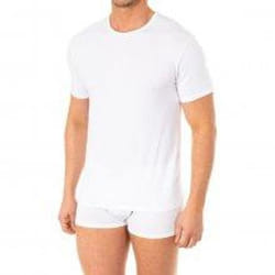 Camiseta Manga Corta Y Cuello Redondo Para Hombre A0dgp - white, M