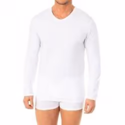 Camiseta X-temp Manga Larga Para Hombre A0dgq - white, M
