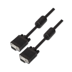 A113 â 0071 â 1.8 m SVGA Cable with Ferrite (for Monitor, TV And Projector) Black