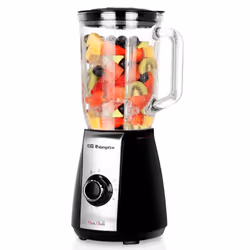 Orbegozo BV 6575, Tabletop blender, 1.5 L, Pulse function, Ice crushing, 600 W, Black