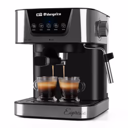 Orbegozo EX 6000, Espresso machine, 1.5 L, Coffee pod, Ground coffee, 1052 W, Black, Stainless steel
