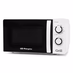 Orbegozo MIG 2130, Countertop, Grill microwave, 20 L, 700 W, Rotary, White