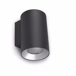 LEDS C4 Cosmos Wall Fixture ÃÃ131 Double Emission Outdoor LED Up Down Light Medium Urban Grey IP55 IK 4000K