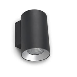 LEDS C4 Cosmos Wall Fixture ÃÃ131 Double Emission Outdoor LED Up Down Light Medium Urban Grey IP55 IK 4000K