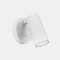 LEDS C4 Simply Single Spotlight Wall Lamp White GU10