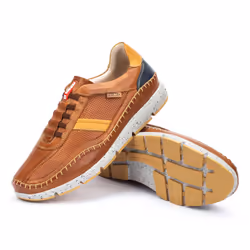 PIKOLINOS FUENCARRAL, Male, Adult, Fashion sneakers, Blue, Brown, White, Yellow, 2.4 cm, Synthetics