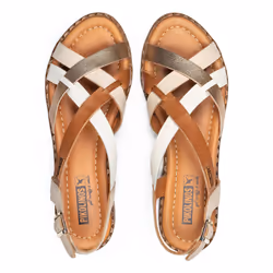 PIKOLINOS ALGAR Sandals Female Beige, Brown, Gold, White - Additional view 6