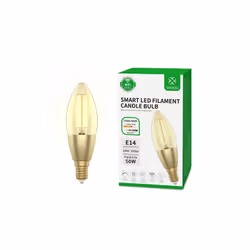 WOOX R5141, Smart bulb, Wi-Fi/Bluetooth, Gold, 802.11b, 802.11g, Wi-Fi 4 (802.11n), LED, Aluminium, Glass