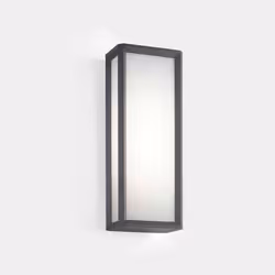 LEDS C4 Skat Outdoor LED Box Wall Lantern Urban Grey, White IP65 21.8W 2700K