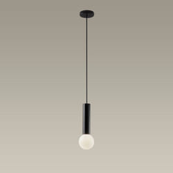 LEDS C4 Mist Bathroom Ceiling Simple Pendant Light Metallic Black E14