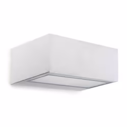 LEDS C4 Nemesis LED 90x220mm Outdoor LED Up Down Light White, Opal IP65 17.5W 2700K