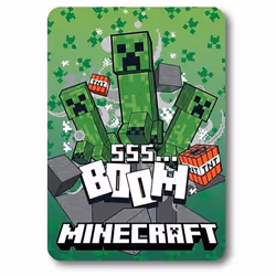 Minecraft Boom Fleece Blanket