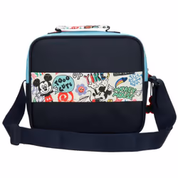 Mickey Be Cool Pencil Case three compartments Blue 22x12x5 cm Polyester