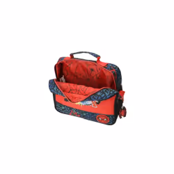 Joumma Marvel Spiderman Urban Adaptable Toiletry Bag with Shoulder Bag Red 23x20x9cm Polyester L, red, Adaptable Toiletry Bag with Shoulder Bag