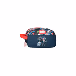 Joumma Marvel Avengers Legendary School Pencil Case, Toiletry Bag, Ideal Size to Carry in Your Backpack., Blue, Toiletry Bag