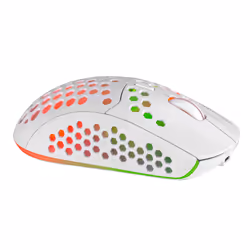 Mars Gaming MMW3W, Wireless Gaming Mouse, RGB Flow, Ultralight 79g, 3200DPI, White