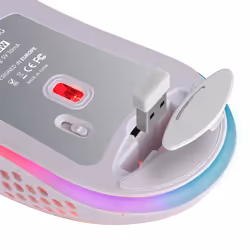Mars Gaming MMW3W, Wireless Gaming Mouse, RGB Flow, Ultralight 79g, 3200DPI, White - Additional view 5