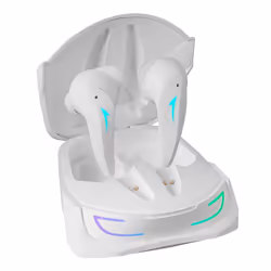 Mars Gaming MHI-ULTRA White Wireless Headset TWS RGB Flow Bluetooth 5.3 Triple Noise Cancellation 24H Battery, Wireless, Musi ...