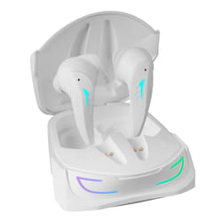 Mars Gaming MHI-ULTRA White Wireless Headset TWS RGB Flow Bluetooth 5.3 Triple Noise Cancellation 24H Battery