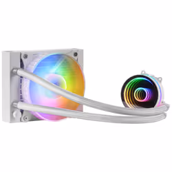 Mars Gaming ML-ONE120 White Liquid CPU Cooler TDP 200W Infinity Mirror FRGB Silent Fan Universal Multisocket, All-in-one liqu ...
