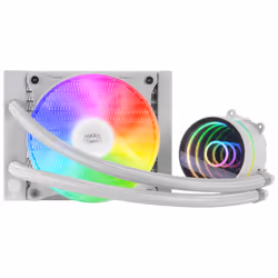 Mars Gaming ML-ONE120 White Liquid CPU Cooler TDP 200W Infinity Mirror FRGB Silent Fan Universal Multisocket