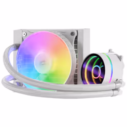 Mars Gaming ML-ONE120 White Liquid CPU Cooler TDP 200W Infinity Mirror FRGB Silent Fan Universal Multisocket
