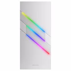 Mars Gaming MC-U3 White PC Gaming ATX XL Case Front Triple ARGB 12cm ARGB Fan Tempered Glass Window - Additional view 2