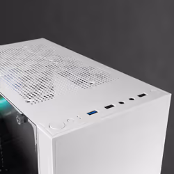 Mars Gaming MC-U3 White PC Gaming ATX XL Case Front Triple ARGB 12cm ARGB Fan Tempered Glass Window - Additional view 4