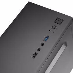 Tacens 2ALUXM Micro-ATX Mini-Tower PC Case 12cm Fan Ultra-light Steel Black