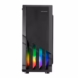 Mars Gaming MC-X2 Black PC Gaming ATX Case FRGB Steel Front 2 Fans 12cm FRGB Full Side Window