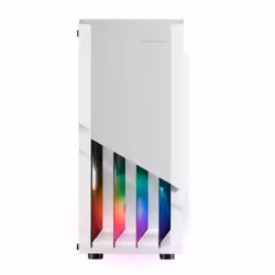 Mars Gaming MC-X2 White PC Gaming ATX Case FRGB Steel Front 2 Fans 12cm FRGB Full Side Window - Additional view 2