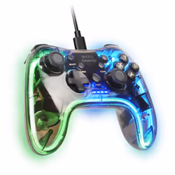Mars Gaming MGPC Gaming Controller Transparent USB Gamepad Android, MAC, Nintendo Switch, PC, Playstation 3
