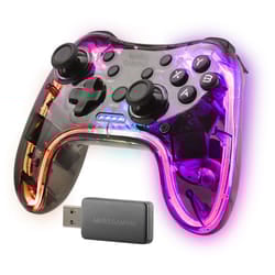 Mars Gaming MGP-24 Wireless Gamepad 2.4GPRO Neon RGB Dual Haptic Vibration Analog Joysticks Controller for PC PS3 PS4 XBOX360 Raspberry Pi Mac Android