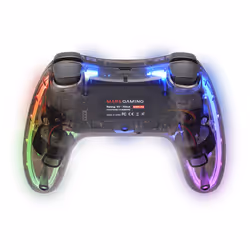 Mars Gaming MGP-24 Wireless Gamepad 2.4GPRO Neon RGB Dual Haptic Vibration Analog Joysticks Controller for PC PS3 PS4 XBOX360 Raspberry Pi Mac Android - Additional view 4