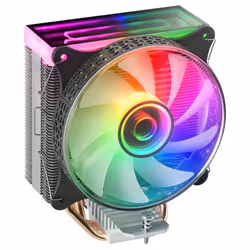 Mars Gaming MCPU-VR Black CPU Heatsink Dual Infinity Mirror ARGB 4 HCT Heatpipes 180W TDP Ultra-quiet PWM 12cm Fan, All-in-on ...