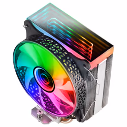 Mars Gaming MCPU-VR Black CPU Heatsink Dual Infinity Mirror ARGB 4 HCT Heatpipes 180W TDP Ultra-quiet PWM 12cm Fan