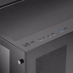 Mars Gaming MCV3 Black Custom XXL E-ATX Gaming Tower Front and Side Tempered Glass Window Dual Chamber Modular Frame