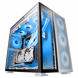 Mars Gaming MC-NOVA Custom XXL E-ATX Gaming Tower Aerospace Aluminium Full Double Tempered Glass Window Dual Chamber Frame US ...