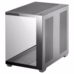 Mars Gaming MCV4 Black Custom XXL E-ATX Gaming Tower Frameless Front and Side Tempered Glass Window Modular Dual Chamber Stru ...