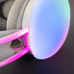 Mars Gaming MH-GLOW White 360° Full Chroma RGB Flow Headset Noise Cancelling Microphone Ultra-Lightweight Design Mempory-Foam Earpads Universal Compatibility - Additional view 4