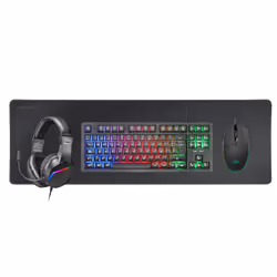 Mars Gaming MCP-RGB3 keyboard Mouse included USB QWERTY Spanish Black