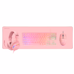 Mars Gaming MCP-RGB3 keyboard Mouse included USB QWERTY Spanish Pink - Additional view 2