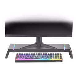 Mars Gaming MGS-ONE Black Chroma RGB Monitor Stand Adjustable Size Smartphone and Tablet Stand Front USB 2.0 - Additional view 4