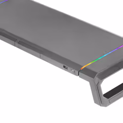 Mars Gaming MGS-ONE Black Chroma RGB Monitor Stand Adjustable Size Smartphone and Tablet Stand Front USB 2.0 - Additional view 6
