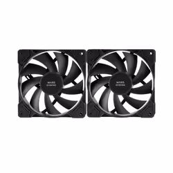 Mars Gaming MF-PWMX2 PWM Fan Kit, Fan, 12 cm, Black