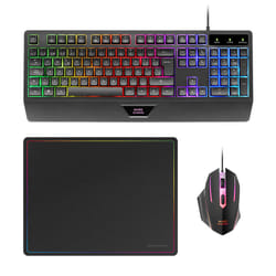 Mars Gaming MCP124 keyboard Mouse included USB QWERTY Spanish Black