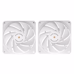 Mars Gaming MF-NCLX2W, Fan, 12 cm, White