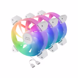 Mars Gaming MF-3A Computer case Fan 12 cm White 3 pc(s)